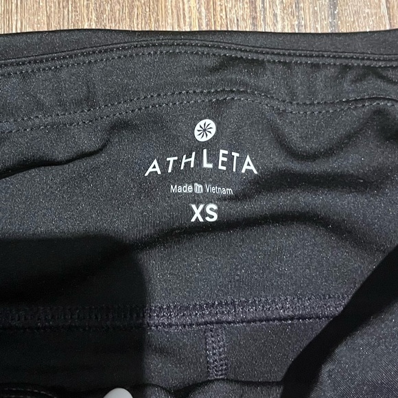 ATHLETA red,white,&blue/ black leggings size XS - Picture 3 of 4